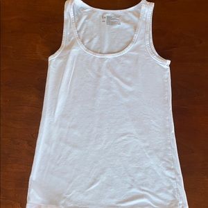 Plain white tank top